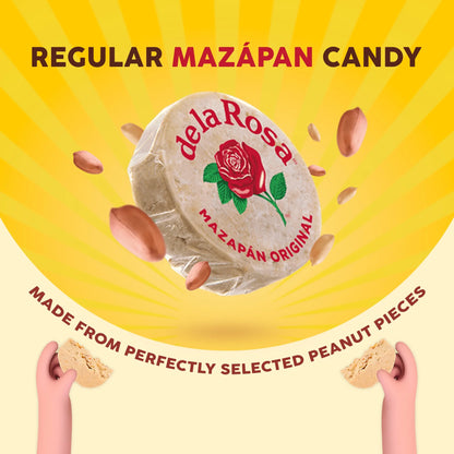De La Rosa Mazapan Style Mexican Peanut Candy, 12 Count