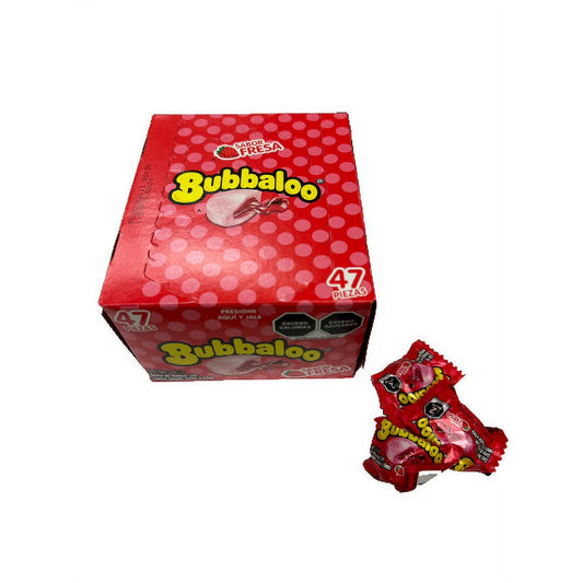 Bubbaloo Chewing Gum Strawberry 47pcs (Mexico)