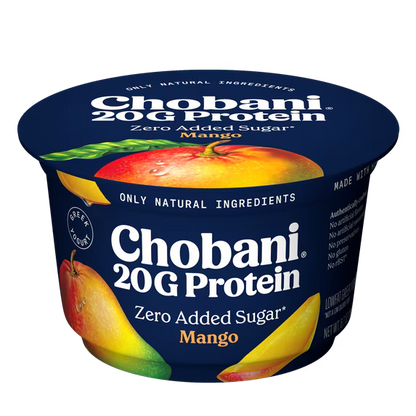 Chobani 20G Protein Low-Fat Greek Yogurt Mango 6.7 oz Cup