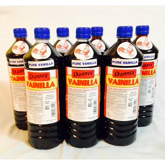 Danncy Dark Pure Mexican Vanilla Extract 3x 33.8 Fl oz each