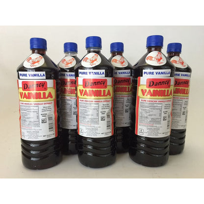 Danncy Dark Pure Mexican Vanilla Extract 6x 33.8 Fl oz each
