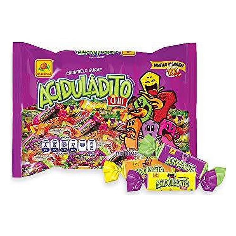 De La Rosa Aciduladito With Chili, Sweet & Sour Chewy Candy