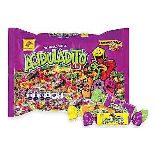 De La Rosa Aciduladito With Chili, Sweet & Sour Chewy Candy