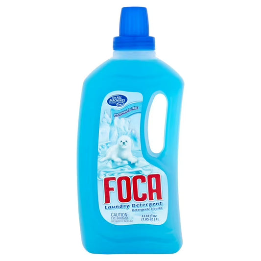 Foca Laundry Detergent, All Ages, Gentle & Effective Formula, Liquid Cleanser with Anionic Tensoactives, 33.81 fl oz