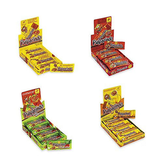 Pulparindo 20 Pack, Tamarind Candy (4 Pack Bundle) De La Rosa