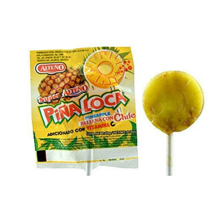 Alteno Super Pina Loca (Pineapple with Chili Lollipop) 40 Ct