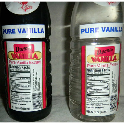 Danncy Clear & Dark Pure Mexican Vanilla Extract 2x 12 Oz each