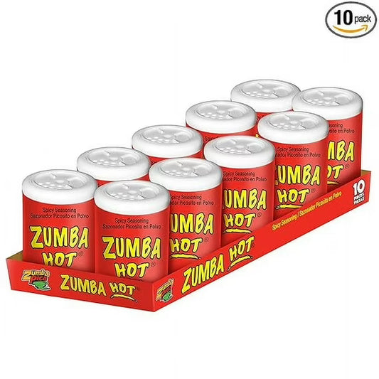 Zumba Pica Hot Chili Powder 0.78oz (22gr) 10 Count - Chili Candy - Chilli Powder - Chili Powder Mexican Candy - Tangy Chili Powder to Sprinkle Fruits - Chile Powder - Dulces Mexicanos Picantes