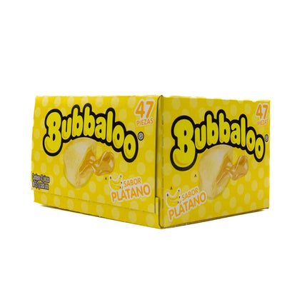 Bubbaloo's Mouthwatering Mexican Favorite Bubble Chewing Gum (Banana- Platano) (47 pcs)