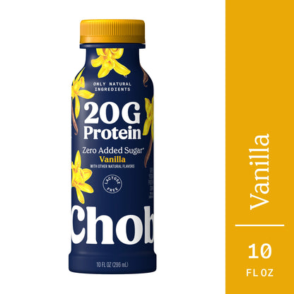 Chobani 20G Protein Low-Fat Greek Yogurt Drink Vanilla 10 fl oz Bottle
