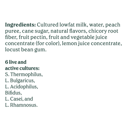 Chobani Low-Fat Greek Yogurt Drink, Peach 7 fl oz Bottle